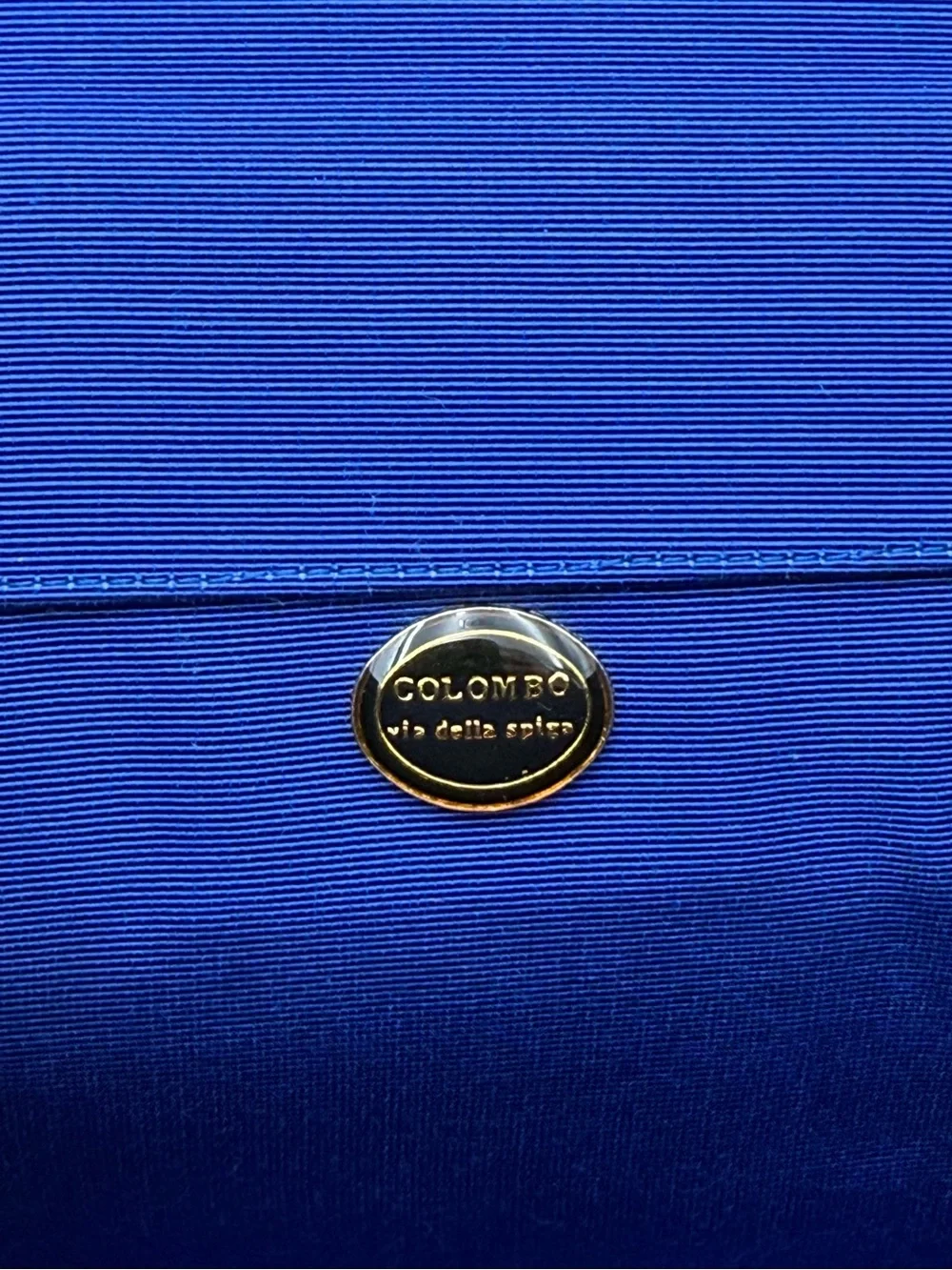 🇮🇹COLOMBO 1937 MILANO • MINI 18 Crossbody Bag in Blue Silk • Made in ITALY